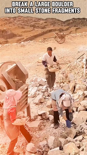 3.8K views | Breaking a boulder into a crystal #stones #machine #ideas #tool #trending | M-Tube TV | Facebook