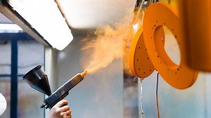 Sieving powder coatings