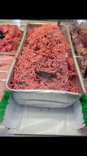 Our 10lb bags of lean ground beef wrapped in 1lb packages for only $5.49lb or our 3lb packages of beef stew meat for only $5.99lb | Butcher Block Meat Market LLC