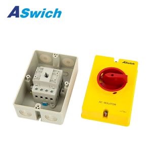 [Hot Item] Aswich Eds 4p PV DC 1000V 32A IP66 Waterproof Solar Rotating Handle Isolator Rotary Switch with TUV CE SAA