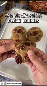 Repost from Neha Deepak Shah Double Chocolate Pecan Cookies , this one cookie recipe can make endless recipe combinations. So make sure you save it ! I have used American Pecans @americanpecan.india , This nutrient-dense nut makes for a great snack right out of the bag. Compared to other nuts, pecans have the highest levels of a form of vitamin E called gamma-tocopherols. Pecans are among the lowest in carbs (4 gram) and highest in dietary fiber (3 gram) per serving. Ingredients 1/3 cups Chopped