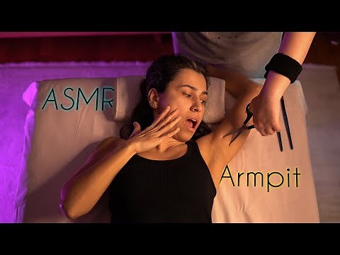 Armpits and Arm Massage with Amazing Asmr Scissors
