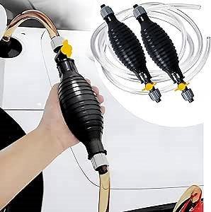 [Upgraded] Siphon Hand Multifunction Liquid Sucker Pump Gasoline Transfer Pump, High Flow Hand Pump Manual Fuel Transfer Pump Siphon for Gas Gasoline Petrol Diesel Oil Fish Tank with pvc 6.56ft Hoses