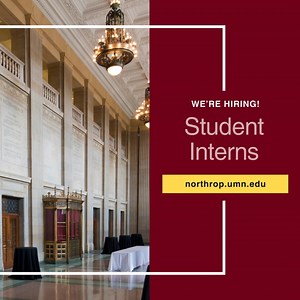 Explore our internship opportunities! We are hiring for multiple student positions including marketing, graphic design, and more!📱📈 More information >> z.umn.edu/NorthropInternships | Northrop