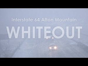 The Worst Conditions I've Seen on Afton Mountain/I-64 - Virginia Blizzard 3/12/22