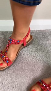 3.7K views · 18 reactions | Lunar Sandals bringing Summer Vibes ☀️ ONLY £34.99 https://sarahsshoesonline.com/lunar-jlh504-ravello-redmulti-beaded-sandal-37513-p.asp | Sarah's shoes | Facebook