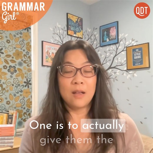 Do you get overwhelmed when you see people disagreeing about the "right" words to use? Karen Yin, author of "The Conscious Style Guide," has thought about this a lot and has some great advice. Check out the whole interview! Links in the first comment | Grammar Girl
