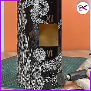 Crafting A Beautiful The Starry Night Lamp 🌌💡 #craft #lamps #DIY | RusticKraft