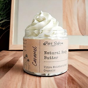 Caramel Organic Shea & Mango Body Butter – Vegan, Hydrating, All-natural, Ultra-soft - Etsy
