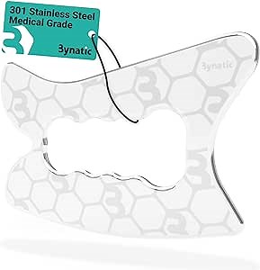 Stainless Steel Gua Sha Body Scraper - Scar Tissue & Fascia Massage Tool - Physical Therapy IASTM Scraping Tool