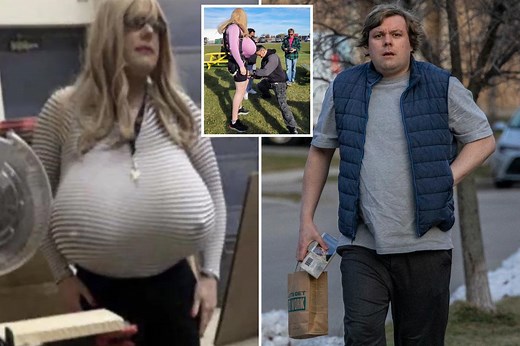 Canadian Teacher seen wearing Z breasts before ditching them outside of the classroom