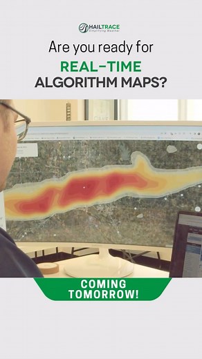 5.5K views · 13 reactions | It is happening tomorrow!!! Our algorithm hail maps will update in real-time! That gives you both the Meteorologist and Algorithm hail maps to be the first in an impacted area! #hailtrace #hailmaps #hail #update #latest | HailTrace | Facebook