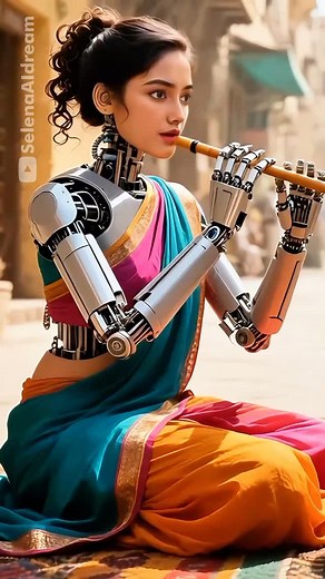 Snake Hypnosis #robot #robotgirl #aiart #viral | Selena AI Dream