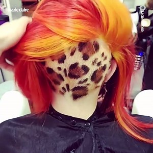 Leopard print hair—too much look or just enough? http://mrie.cl/d8mTL4i | Marie Claire