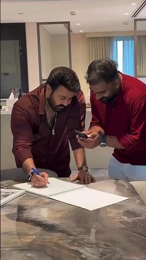 Unique gift 😍❤️ #mohanlal