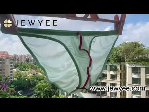 Men's See-through Ultra Thin Ice Silk Low-Rise Briefs