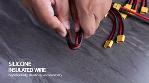 TMH 5 Packs of XT60 Parallel 14 AWG - 100 mm. Battery Connector Cable Extension Y Splitter Male to Female for DJI Phantom RC Model Helicopter Quadcopter