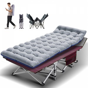Lilypelle Cot for Adult 75 inch Folding Camping Cot Portable Fold Up Cot Bed for Home/Office Sleeping