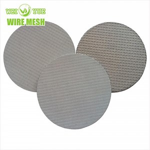 [Hot Item] SS316 Customized Round Disc Filter Security Screen Stainless Steel Wire Mesh