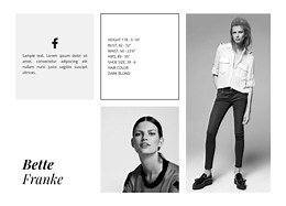 Fashion Model - Website Template by Nicepage