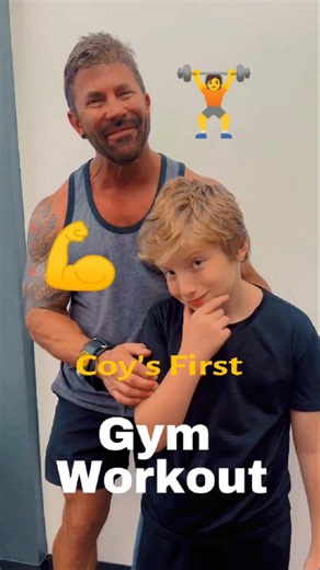 Father and son workout hits different 💪✨