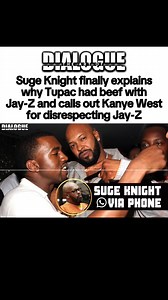 3.3K views | Suge Knight Finally Explains Why Tupac Had Beef With Jay-Z And Calls Out Kanye West For Disrespecting Jay-Z . Part 2 | The Art Of Dialogue | Facebook