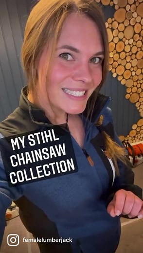 I keep getting questions about my chainsaw collection so I figured it was time to show off my STIHL collection… more saws will definitely be added #chainsawholic | Felixia Banck