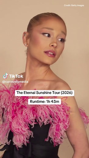 Ariana Grande tour runtimes by year (average runtimes)
