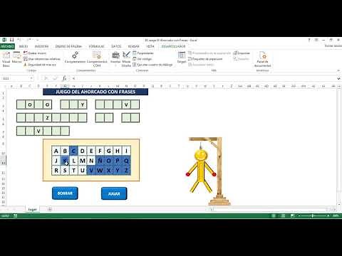 Juego El Ahorcado con Frases (Macros en Excel)