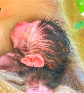 2.7K views · 120 reactions | This Newborn Baby Monkey Is Too Cute for Words! #monkeys | Monkey Smile | Facebook