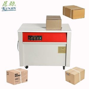 [Hot Item] Manufacture Hot Selling Cheap High Quality Semi Automatic PP Band Strapping Machine Carton Wrapper Box Bundler