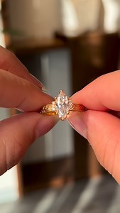 12K views · 777 reactions | Royalty with Luxury ✨ A masterpiece design, inspired by a classical and detailed inspiration of the special client! This masterpiece design was customised with a royal and vintage band with a flawless marquise diamond that is coupled with 3 magical stones on each side! Are you a vintage lover? For the engagement set of your dreams please send WhatsApp message to +961 81 500801 | Mortada Jewelry | Facebook