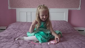 Little Girl Strung Beads On Thread Stock Footage Video (100% Royalty-free) 3837550789 | Shutterstock