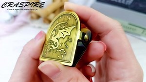 CRASPIRE Halloween Skeleton Travelers Notebook Clip Skull Butterfly Vintage Journal Metal Book Clips Brass Decorative Page Binder Clamp File Holder Bookmark for Planner TN Travel Art Documents Reading