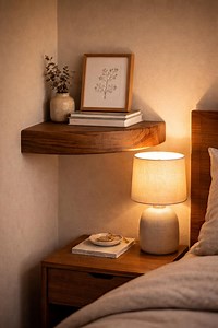 Luxury Handmade Solid Oak Corner Floating Shelf – Rounded Edge Wooden Wall Shelf, Hidden Mount Storage - Etsy Canada