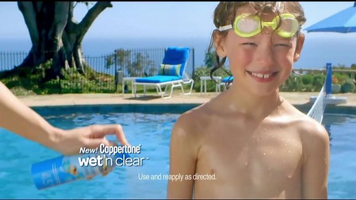 Coppertone TV Commercial For Wet'n Clear Sunscreen