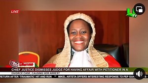 1.8K views · 14 reactions | Chief Justice dismisses judge for having affair with petitioner in a divorce case causing her arrest #okayfm | Okay 101.7 FM | Facebook