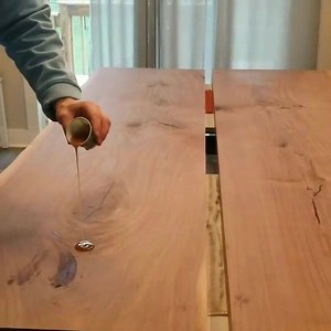 👉🏽 @vanlaarwoodworks 👈🏽 Rubio monocoat pure on walnut. First time using this stuff and it is nice! One coat! Thats all it takes! and 0% #VOC's, plus it smells awesome. I'm getting on the #rubiomonocoatusa train! Such a time saver. #rubiomonocoat | Rubio Monocoat USA