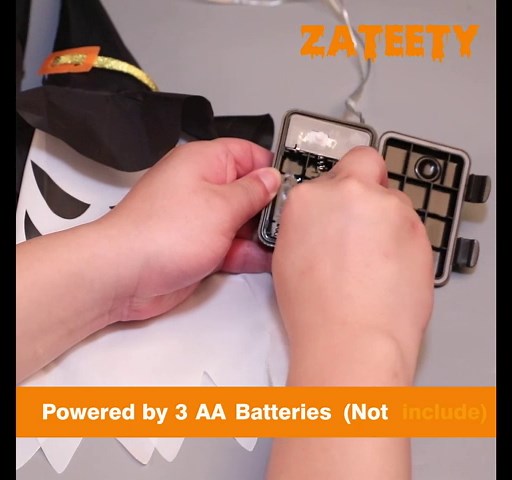 Halloween Decorations Outdoor, Halloween Flying Ghost Hats Hanging Witch Hat for Tree Decor with Lights 5 Pack Lighted Glowing Ghost Decor Indoor Outdoor Ornaments for Yard Garden