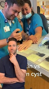 A ganglion cyst is a lump that commonly forms on or near joints and tendons, typically appearing as a small, round sac filled with a gelatinous fluid. These cysts often develop in the wrist or hand but can also occur in other parts of the body. While the exact cause is unknown, they are believed to result from the leakage of synovial fluid, the lubricating fluid found in joints. Ganglion cysts are usually painless and harmless. #ganglioncystpopping #ganglioncyst #doctor #DIY #homeremedy | Doctor