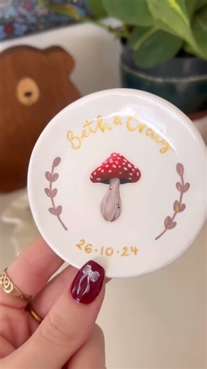 Autumn, but make it whimsical ✨🍄 A fairytale-worthy wedding or anniversary gift, handmade by Etsy shop CindaDesigns | Etsy