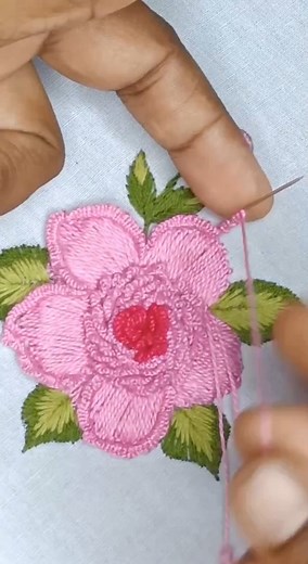 Elegant Hand Embroidery Trick for Flower | Stitching Garden