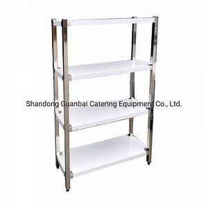 [Hot Item] Warehouse Display Rack Stainless Steel Shelves for Hotel and Restaurant Kitchen Storage Shelves Racks