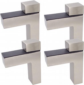 [Hot Item] Metal Adjustable Floating Shelf Hardware, Wood/Glass Shelf Bracket Wall Mount, (Silver)