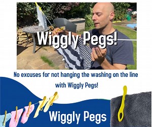 2.2K views · 12 reactions | Hanging your washing out with wiggly pegs is perfect if you have reduced hand function. The pinch grip needed for regular pegs can be tricky, wiggly pegs slot over the washing line with ease! | Active Hands | Facebook