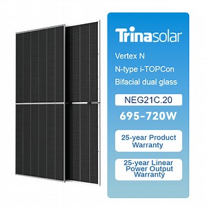 [Hot Item] Trinasolar Original 700W 705W 710W 715W Glass Glass Monocrystalline PV Module Solar Panel