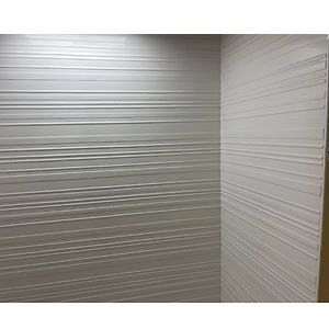 [Hot Item] Interval Pattern Solid White Gloss Cultured Marble Shower Panel M9