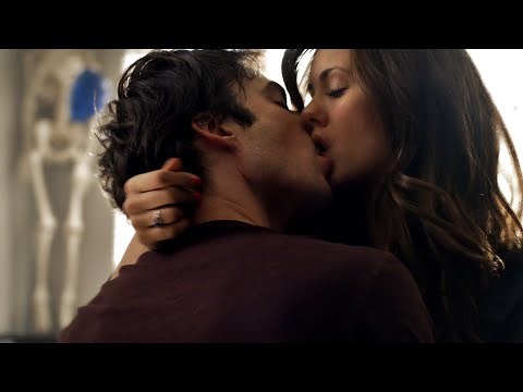 TVD 5x17 - Elena dreams of a hot make out session with Damon | Delena Scenes HD