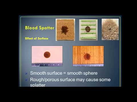 Blood Spatter Analysis Lecture - part 1