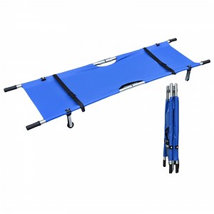 [Hot Item] Ambulance Aluminum Alloy Folding Stretcher Medical Patient Transport Stretcher